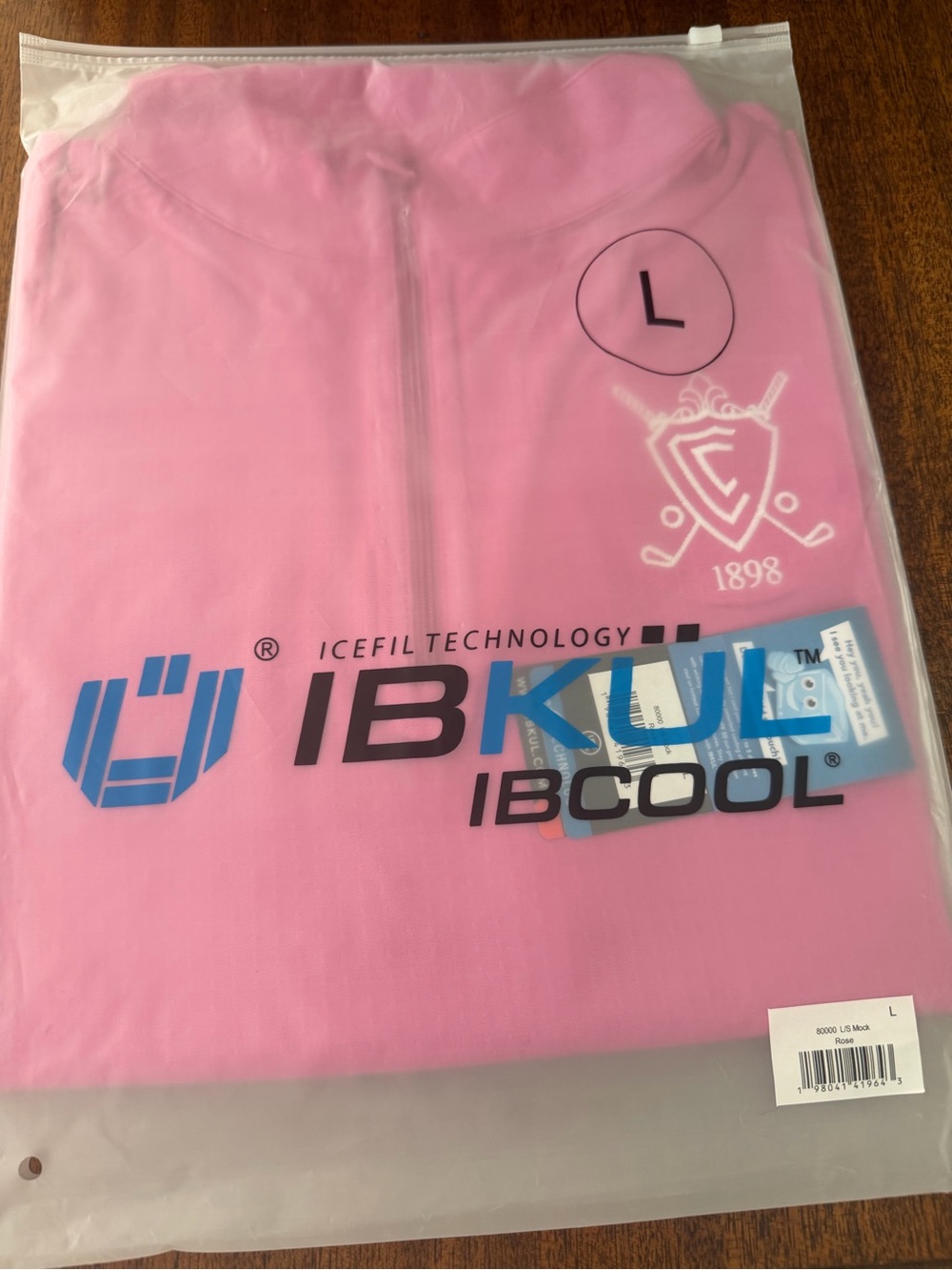 IBKUL  women’s rose Zip-Up Cooling long sleeve